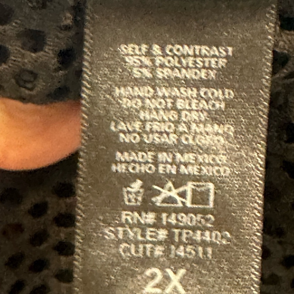 Black Mesh Pants Size 3X New With Out Tags - Picture 6 of 7